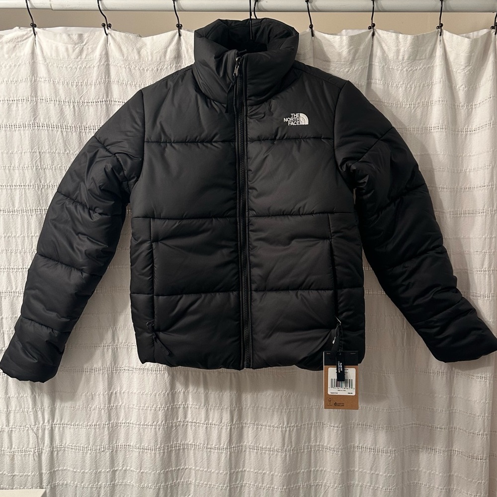 NWT The North Face Saikuru black puffer jacket coat full zip size XS 1996 nuptse